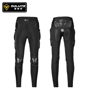 SULAITE Pantalon de protection pour moto, noir, respirant, protection des genoux pour hommes, cyclisme tout-terrain - Product Image 1