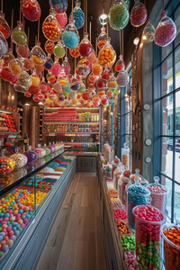 Mesas de Exhibición de Dulces Personalizadas, Pared de Chocolate, Estantes <span class=keywords><strong>para</strong></span> Tienda de Dulces, Muebles de Mostrador <span class=keywords><strong>para</strong></span> Quiosco de Dulces - Product Image 5
