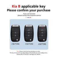 Protection silicone étui à clés de luxe porte-clés couvre tpu étui à clés de voiture 3/4 boutons 2013-2014 pour KIA Sorento