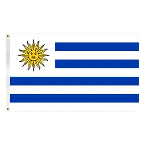 Bendera negara Uruguay poliester 100% berkualitas tinggi
