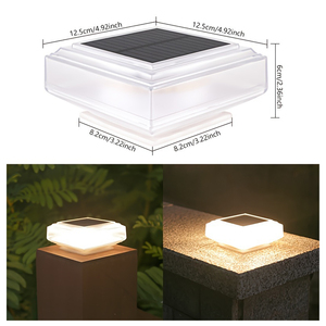 Lampe <span class=keywords><strong>solaire</strong></span> à LED pour poteau, lampe pilier chaude, éclairage extérieur pour rue, jardin, sol, lampes de paysage rechargeables pour pelouse, allées - Product Image 2