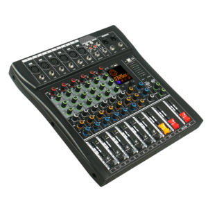 Mezclador <span class=keywords><strong>de</strong></span> Audio Analógico Profesional Serie BK <span class=keywords><strong>de</strong></span> 6/8/12 Canales con Faders Deslizantes y 99 Efectos DSP para Podcast y Transmisión en Vivo - Product Image 4