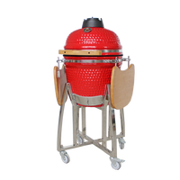 Auplex Chine 18 pouces intégré en gros classique Portable charbon de bois fumeur Camping en plein air BBQ/Barbecue en céramique Kamado Joe Grill