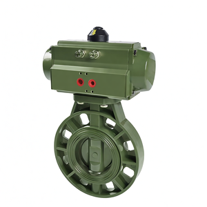 Vanne papillon pneumatique à retour de ressort Vanne papillon à commande pneumatique Siège en EPDM - Product Image 1