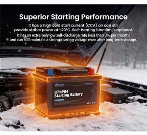 24V90Ah 1100CCA startbatterij met Smart Bluetooth, CE/RoHS gecertificeerd, noodstart, voor zware vrachtwagens & vissersschepen - Product Image 4