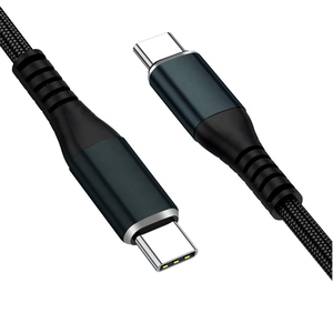 Câble magnétique USB-C Type-C HNT <span class=keywords><strong>2M</strong></span> 100W PD à charge rapide, connecteurs nickelés, conducteur en cuivre pur, tressé en nylon pour <span class=keywords><strong>iPhone</strong></span> - Product Image 1