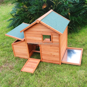 SDC016 Poulailler en bois, poulailler en cage pour volaille avec nichoir, cages à canard Cage à lapin Maison pour chat pour jardin, cour et terrasse - Product Image 3