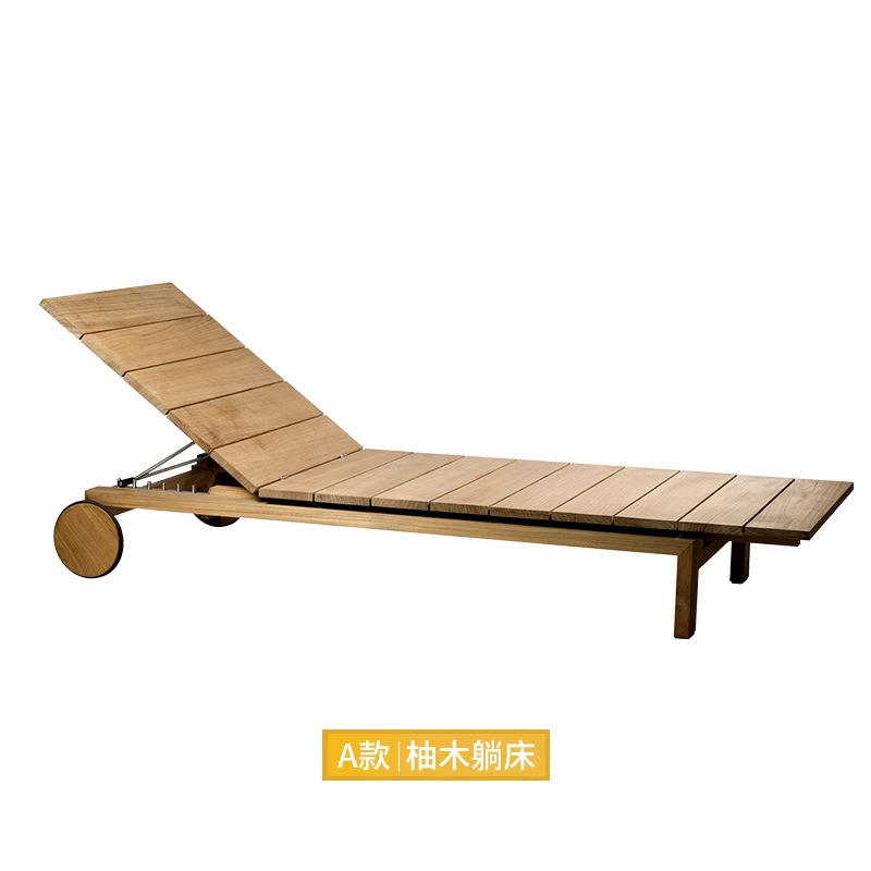 Lit en teck - Coussin éponge à séchage rapide - Édition Deluxe