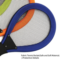 Raquettes de badminton légères de haute qualité pour enfants avec poignée en PU, cordes tissées, construction durable pour le jeu des enfants