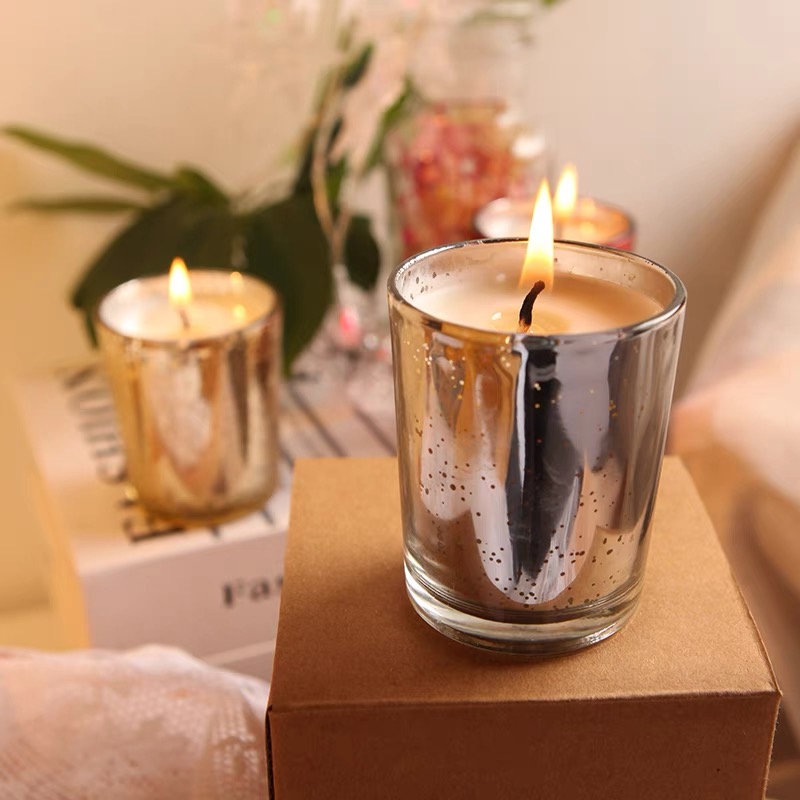 Hot sale Well Designed clear glass candle jars in bulk