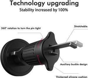 Accessoires de voiture, support de téléphone portable magnétique rotatif à 360 degrés pour voiture - Product Image 3