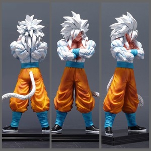 Figura de Acción Super Saiyan con Cabello Blanco, Super Five Goku de Doble Cabeza Abrazando el Pecho, de Plástico - Product Image 2