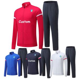 Chaqueta Deportiva de Fútbol 100% Poliéster con Nombre y Logotipo Personalizados, Traje de Fútbol con Cremallera Completa para Hombre, Chaqueta Deportiva para Equipo de Fútbol - Product Image 1