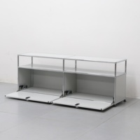 Maßgefertigter Modularer Schrank Bewegliches Regal Platzsparend Edelstahl Moderne Wohnmöbel Rostfrei Korrosionsbeständig