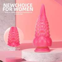 Plug anal en silicone en forme de pieuvre, dégradé de couleurs, avec insertion progressive, pour hommes et femmes, jouet sexuel pour adultes, dispositif de masturbation