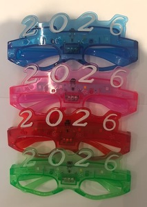 Bán buôn Đảng ủng hộ Nguồn cung cấp năm mới quán rượu Câu lạc bộ thanh phụ kiện sáng nhấp nháy neon ánh sáng lên Glow 2026 đầy màu sắc <span class=keywords><strong>LED</strong></span> kính - Product Image 6