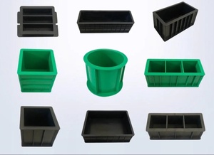 Moldes de Blocos de Concreto 150*150*150mm, Moldes Plásticos para Teste em Cubo, Cores Verde e Preto - Product Image 4
