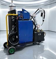 Robot Pengelasan Industri 6-Axis Bersertifikasi CE Mesin Pengelasan Robotik Otomatis dengan PLC & Motor untuk Pengelasan MIG TIG Arc