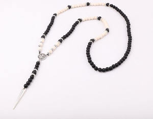 Di nuovo Modo di Pietra Naturale Matte Onyx Occhio di Tigre Turchese Ematite <span class=keywords><strong>Perline</strong></span> Fatti A Mano <span class=keywords><strong>Collana</strong></span> Lunga Da <span class=keywords><strong>Uomo</strong></span> 28 pollici - Product Image 6