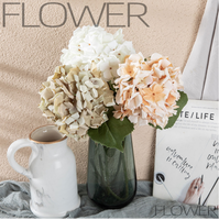 Hydrangeas artificiels en gros, fleurs d'hortensia réalistes au toucher pour bouquets de mariage, décoration DIY pour vases, maison, jardin et fêtes