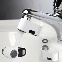KMRY Vente en gros Robinet de lavabo blanc USB intelligent automatique Cuisine Salle de bain Robinet à capteur infrarouge sans contact Construction en plastique