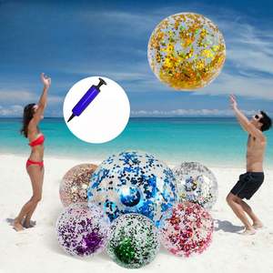 Pelotas de Playa Arcoíris, Juguetes Inflables para Piscina para Juegos Acuáticos de Verano y Artículos para Fiestas de Cumpleaños Infantiles - Product Image 3