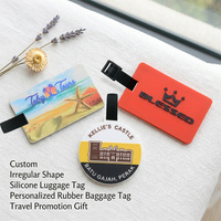 Étiquette de sac à main personnalisée en PVC souple, imperméable, durable, avec logo imprimé, idéale comme cadeau promotionnel.