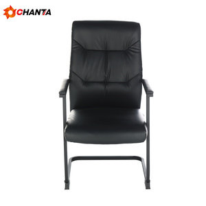 Ergonomics plastic PP PU leather mesh fabric gold iron metal leg boss arm swivel genuine leather office chair