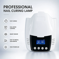 Nouvelle lampe à LED pour les ongles, utilisable pour les mains et les pieds, avec support au sol, longue autonomie sans fil, séchage rapide, lampe UV pour salon de manucure