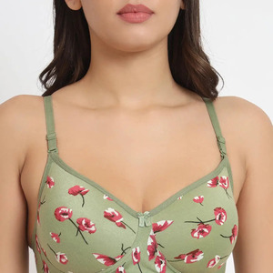 Premium <b>blue</b> Polyester Cotton Printed <b>Bra</b> for Women | Soft Cup Lingerie | All Sizes & Custom Orders Comfortable Daily Wear - Product Image 5
