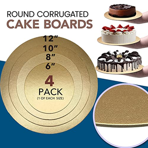 Matte No Texture <b>Cake</b> Decorating Practice <b>Boards</b> 10 12 Inch <b>White</b> Round Masonite <b>Cake</b> <b>Board</b> - Product Image 3