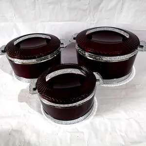 Food warmer casserole set pots with lid forever Food Warmers Enamel coated cast iron insulated hot pot