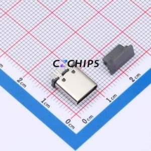 HX TYPE-C 14P LC H10.0 USB Connector Through hole Component (THT) Connector Type-C USB 3.1 Female Through Hole - Product Image 1