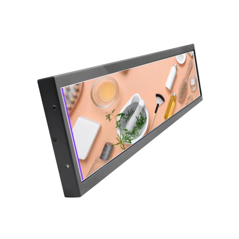 AIMV Hot sell New Ultra Wide Stretched Bar Lcd Advertising Display/Ads Player Lcd Commercial Ultra Stretch Screen