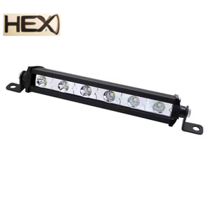 12V 24V voiture travail lumière LED barre lumineuse 7 pouces 18W jaune citron accessoires d'éclairage de voiture pour hors route <span class=keywords><strong>4x4</strong></span> <span class=keywords><strong>SUV</strong></span> ATV tracteur bateau camion - Product Image 1