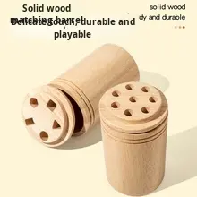 Juguetes educativos de motor fino Montessori tres en uno para niños pequeños, juguetes de madera populares transfronterizos con clasificación de colores - Product Image 5