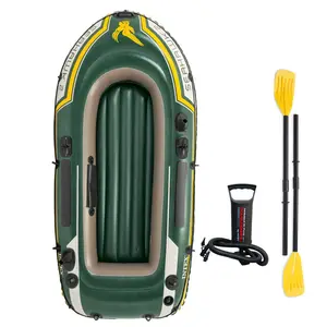 2022 NEW Kuer Nhóm Nhựa Đôi Inflatable Xuồng Kayak, 2 Người Inflatable Câu Cá Kayak