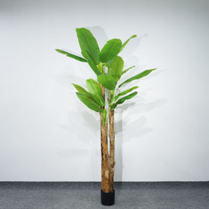装飾用プラスチック製人工バナナの木 結婚式や家庭菜園の装飾に - 環境に優しく耐久性があります - Product Image 2