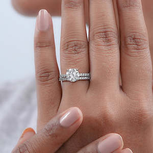 Juego de puntas de corte redondo de lujo hecho a mano personalizado 18K 14K oro puro diseño de lujo anillos de novia de boda a los precios más bajos OEM ODM - Product Image 6