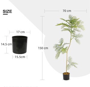 Plantas artificiales de 150cm, plantas de <span class=keywords><strong>casa</strong></span> de imitación, árbol de <span class=keywords><strong>Jacaranda</strong></span>, Árbol Verde Artificial para decoración interior - Product Image 6