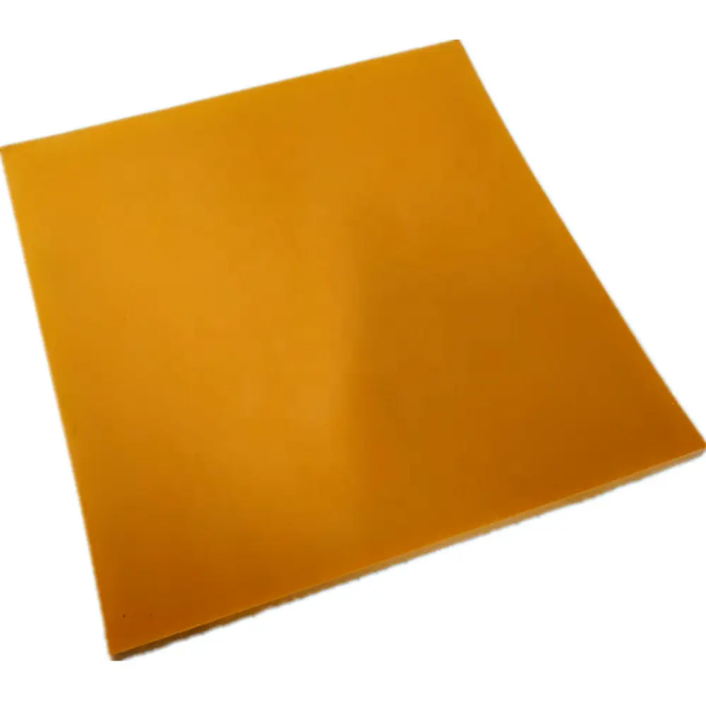 Feuille de caoutchouc naturel de FDA NR d'isolation de tapis en caoutchouc de couleur orange
