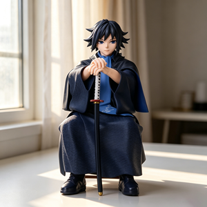 Statue de <span class=keywords><strong>Tomioka</strong></span> Giyuu assis, <span class=keywords><strong>Figurine</strong></span> Anime GK, Jouet Tendance, Statue, Merchandise, Décoration de Table, Anniversaire - Product Image 2
