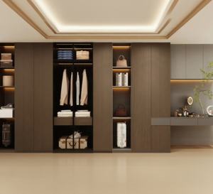 KINGV New Chinese style <strong>wicker</strong> style <strong>wardrobe</strong> - Product Image 4