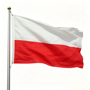 Bandera de <span class=keywords><strong>Polonia</strong></span> de Tela de Poliéster Resistente a la Intemperie, Doble Costura, Ojales de Latón, para Celebración del Día Nacional de <span class=keywords><strong>Polonia</strong></span> - Product Image 2