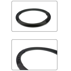 Volant de direction de luxe de grande taille à 3 branches, housse de volant AC Schnitzer X6 E71 SUV 1ère génération 2010- en PVC + tissu, excellente adhérence, antidérapant - Product Image 5