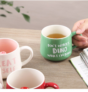 Novità carina 3D animale unicorno tazza da tè tazza in ceramica con manico per regali di compleanno di Natale bevanda calda caffè tè latte - Product Image 5