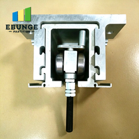 Rail de plafond en aluminium robuste pour cloison mobile avec double support à roulettes