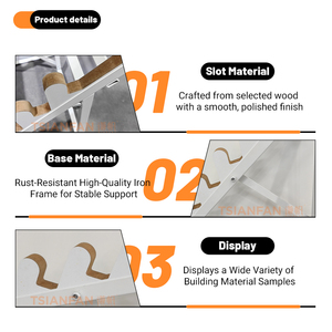 Hiện đại thân thiện với môi có thể gập lại bằng đá cẩm thạch triển lãm hiển thị giá kim loại tầng thường vụ gốm gạch hiển thị đứng - Product Image 4