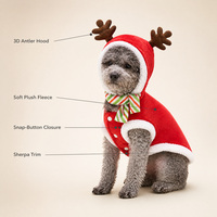Vêtements de Noël pour chien, costume de renne pour chat, manteau rembourré en coton, pull pour animal de compagnie à 2 pattes, tenue chaude d'hiver, style britannique, petite et moyenne taille
