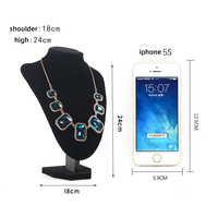Présentoirs à bijoux personnalisés Xinxing pour magasins, plateaux en velours noirs pour colliers, présentoirs à bijoux